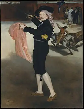Mlle&nbsp;V. en costume d'espada (1862).