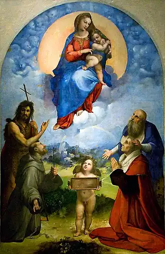 La Madone de Foligno, Raphaël.