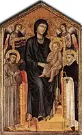 Maestà entre François et Dominique(Maestà Bonacossi)