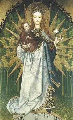 Madonna with Child Clothed in Sunlight, XVe&nbsp;siècle.