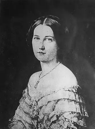 Federico de Madrazo (photographie par Gaspard-Félix Tournachon), Fanny Sébastiani della Porta, duchesse de Praslin à 25 ans, 1855.