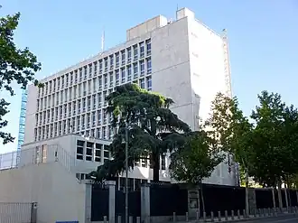 Vue de la mission diplomatique