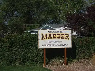 Entrée de Maeser.
