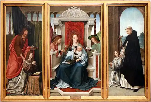 Panneaux du polyptyque d'Almeirim (vers 1513-1515, avant 1517), Lisbonne, MNAA.
