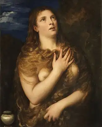 Madeleine pénitente, par Titien (1530-1535).