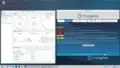 Surveillance du système et l’écran de bienvenue de Mageia 9 sous KDE Plasma.