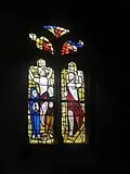 Vitrail dans le presbytère de l'église de Mahalon.