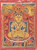 Mahāvīra, enluminure du folio du Kalpasutra, vers 1472.