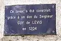 En souvenir de Guy de Lévis