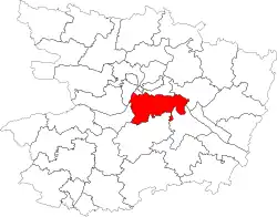Carte du canton en 2014.