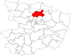 Carte du canton en 2014.