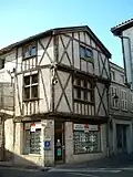 Maison à colombages.