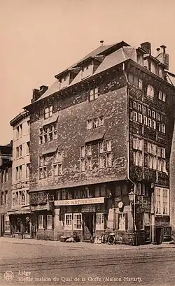 La maison Havart au début du XXe&nbsp;siècle.