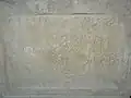 Stèle funéraire chrétienne avec chrisme.