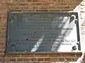 Plaque commémorative, 2012
