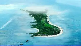 Vue aérienne de Malapascua