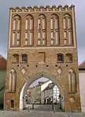 Vue de la porte de pierre (Steintor)