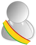 Représentation de l’écharpe présidentielle du Mali