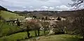 Vue du village de Malléon prise du cimetière.