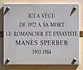 Plaque au no&nbsp;83.