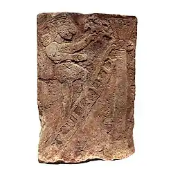 Culture du palmier, bas-relief de Tell Halaf, IXe&nbsp;siècle&nbsp;av. J.-C.