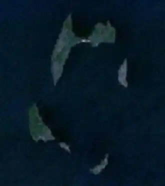 Image satellite des îles Manitou.