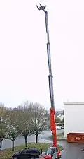 Manitou MRT 2540, mât complètement déployé, 2014.