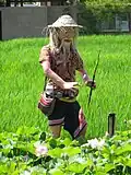 Mannequin de pêcheur à la ligne