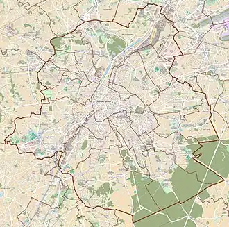 voir sur la carte de Bruxelles
