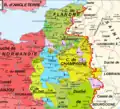 À partir de 1234, le roi de Navarre est également comte de Champagne (règne de Thibaut Ier de Navarre).