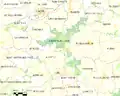 Carte de l'ancienne commune de L'Hermitage-Lorge.