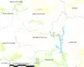 Carte de la commune de Peumerit-Quintin.