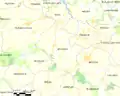 Carte de la commune de Sévignac et des communes avoisinantes.
