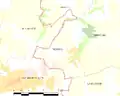 Carte de la commune de Treffrin.