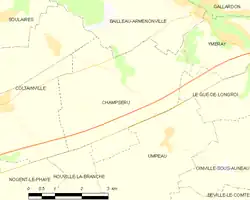 Carte du territoire communal.