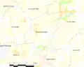 Carte de la commune de Plougourvest.