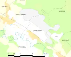 Carte de la commune.