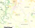 Carte de Saint-Thuriau et des communes avoisinantes.