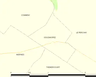 Carte de la commune.