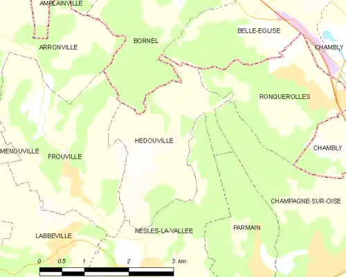 Carte de la commune.