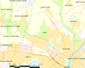 Carte de la commune.