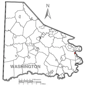 Localisation de North Charleroi