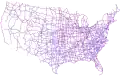 Carte du réseau routier actuel