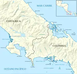 Frontière selon le traité Montúfar-Correoso&nbsp;(es) en 1873