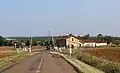 Le passage à niveau de la ligne de Paris-Est à Mulhouse-Ville.