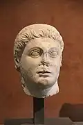 Ptolémée II (r. 283-246), probablement de son vivant. Brèche, H. 27&nbsp;cm. Louvre
