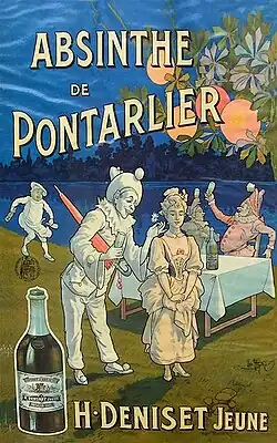 Absinthe de Pontarlier (avant 1915).