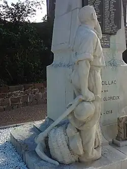 Monument au vigneron, détail (sculpteur : Joseph Malet)