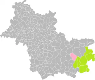 Marcilly-en-Gault dans l'intercommunalité en 2016.