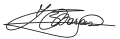 Signature de Ferdinand Marcos